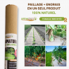 TOILE DE PAILLAGE BIODÉGRADABLE PRIMEPLANT EN PAPIER DRAINANT POTAGER // FORMULE BREVETÉE ENRICHIE D'ENGRAIS 100% NATUREL